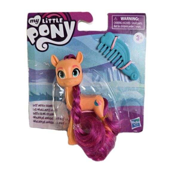 MY LITTLE PONY Sunny Starscout MLP Orange/Pink Doll Toy FIGURE w/Blue Comb NEW - Picture 1 of 2